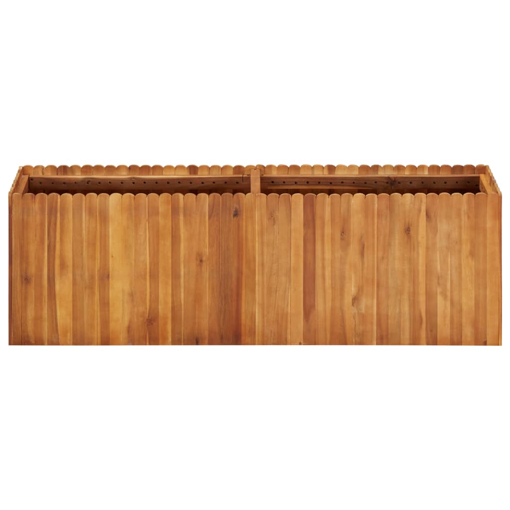 Zahradní vyvýšený záhon 150 x 30 x 50 cm masivní akáciové dřevo