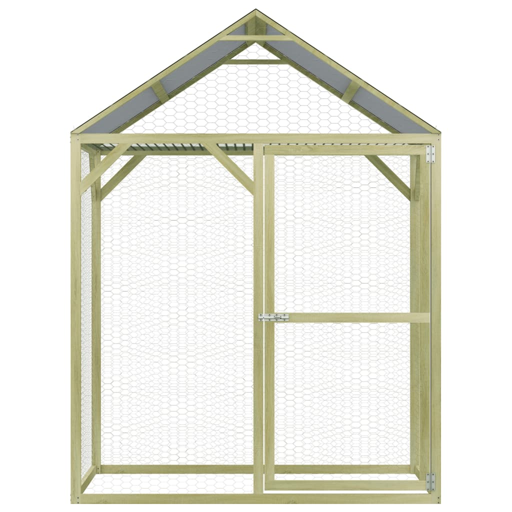 Klec pro kuřata 1,5 x 1,5 x 2 m impregnovaná borovice