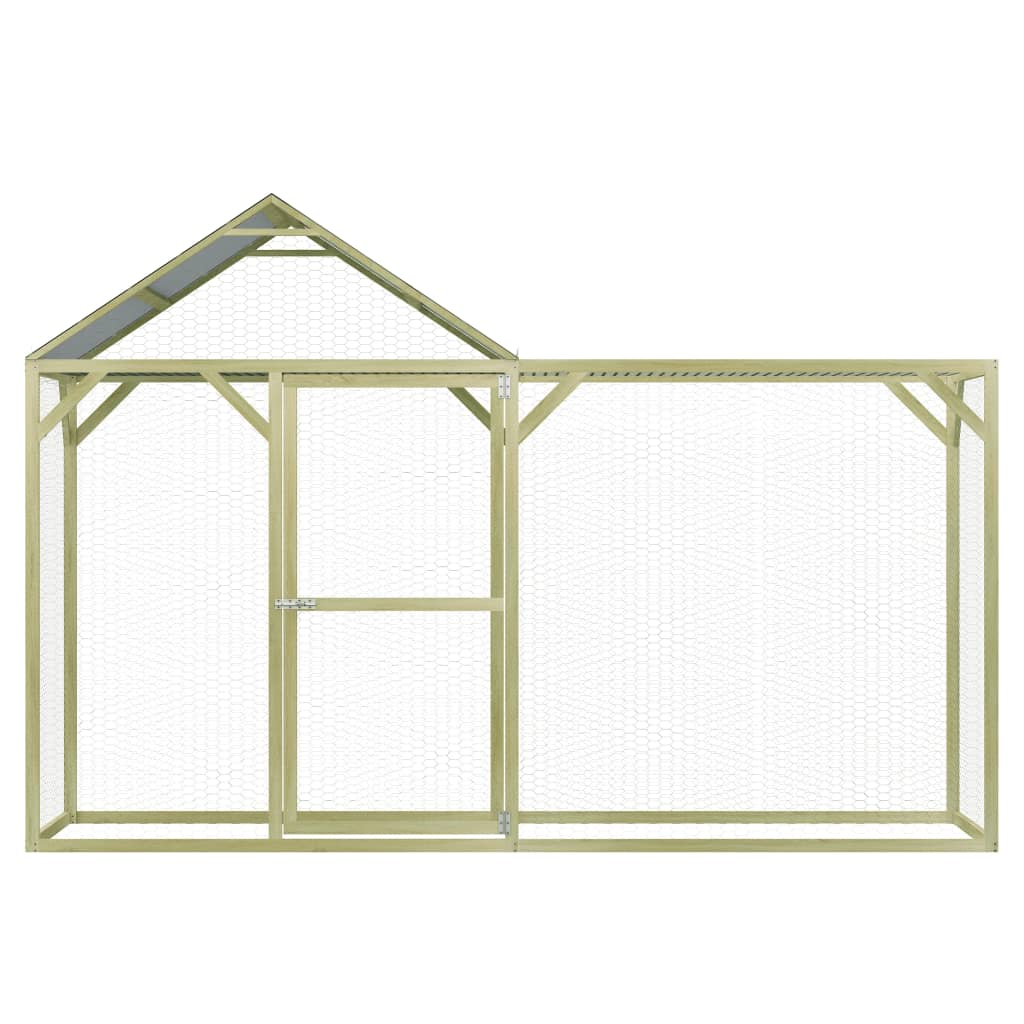 Klec pro kuřata 3 x 1,5 x 2 m impregnovaná borovice