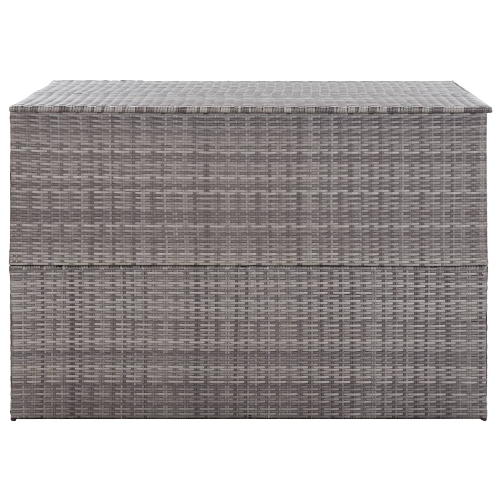 Zahradní úložný box šedý 150 x 100 x 100 cm polyratan