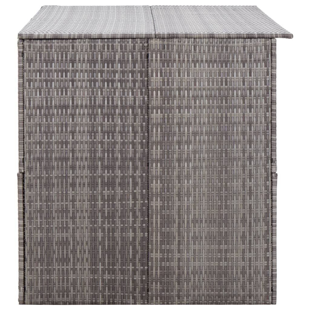 Zahradní úložný box šedý 150 x 100 x 100 cm polyratan
