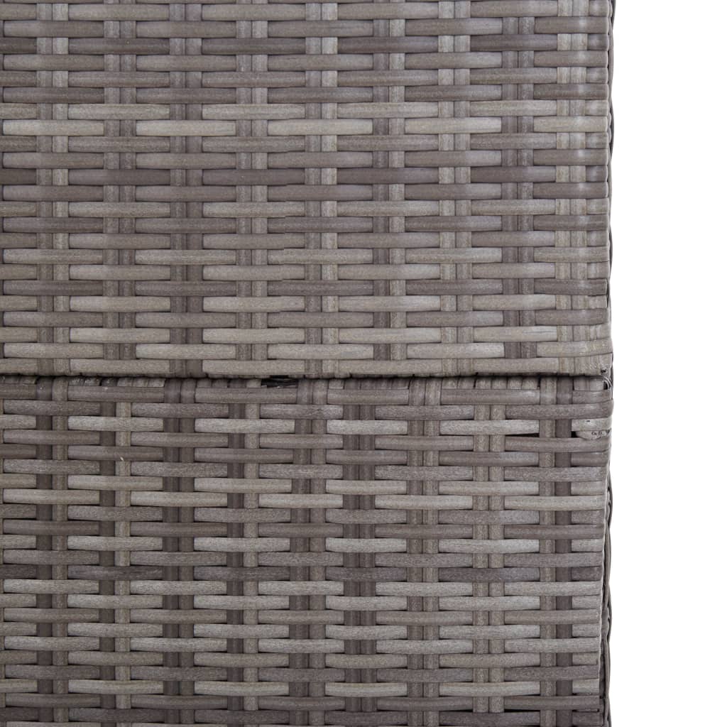 Zahradní úložný box šedý 150 x 100 x 100 cm polyratan