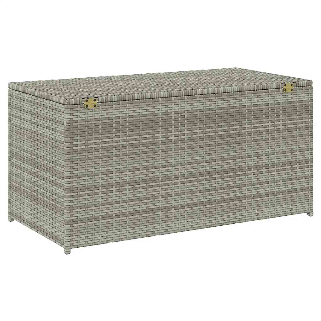 Zahradní úložný box polyratan 100 x 50 x 50 cm šedý