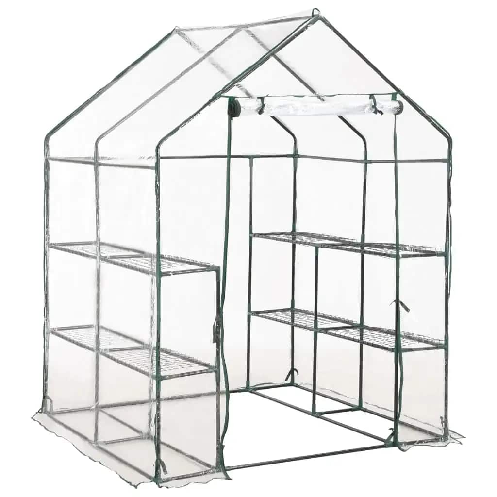 Skleník s 8 policemi 143 x 143 x 195 cm
