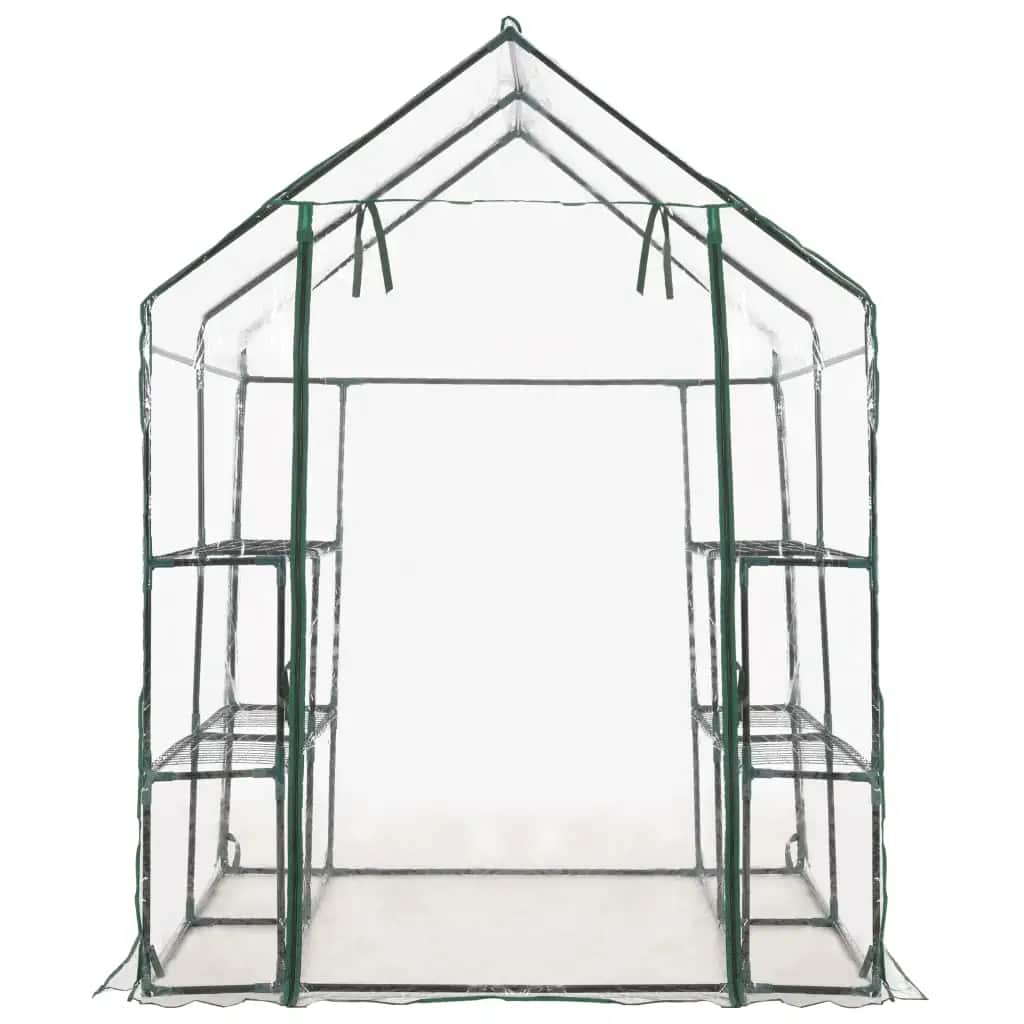 Skleník s 8 policemi 143 x 143 x 195 cm
