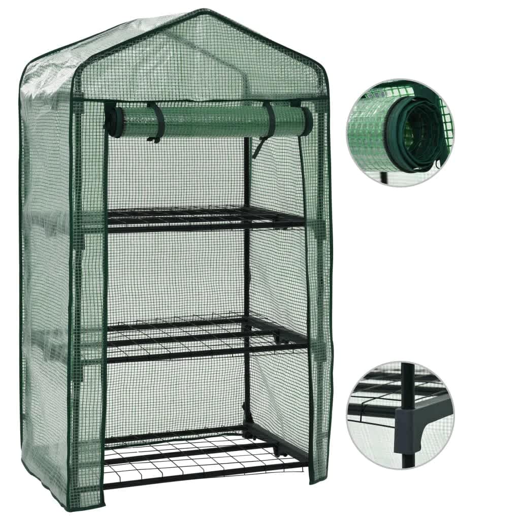 3patrový mini skleník 69 x 49 x 125 cm