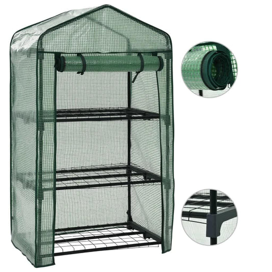 3patrový mini skleník 69 x 49 x 125 cm