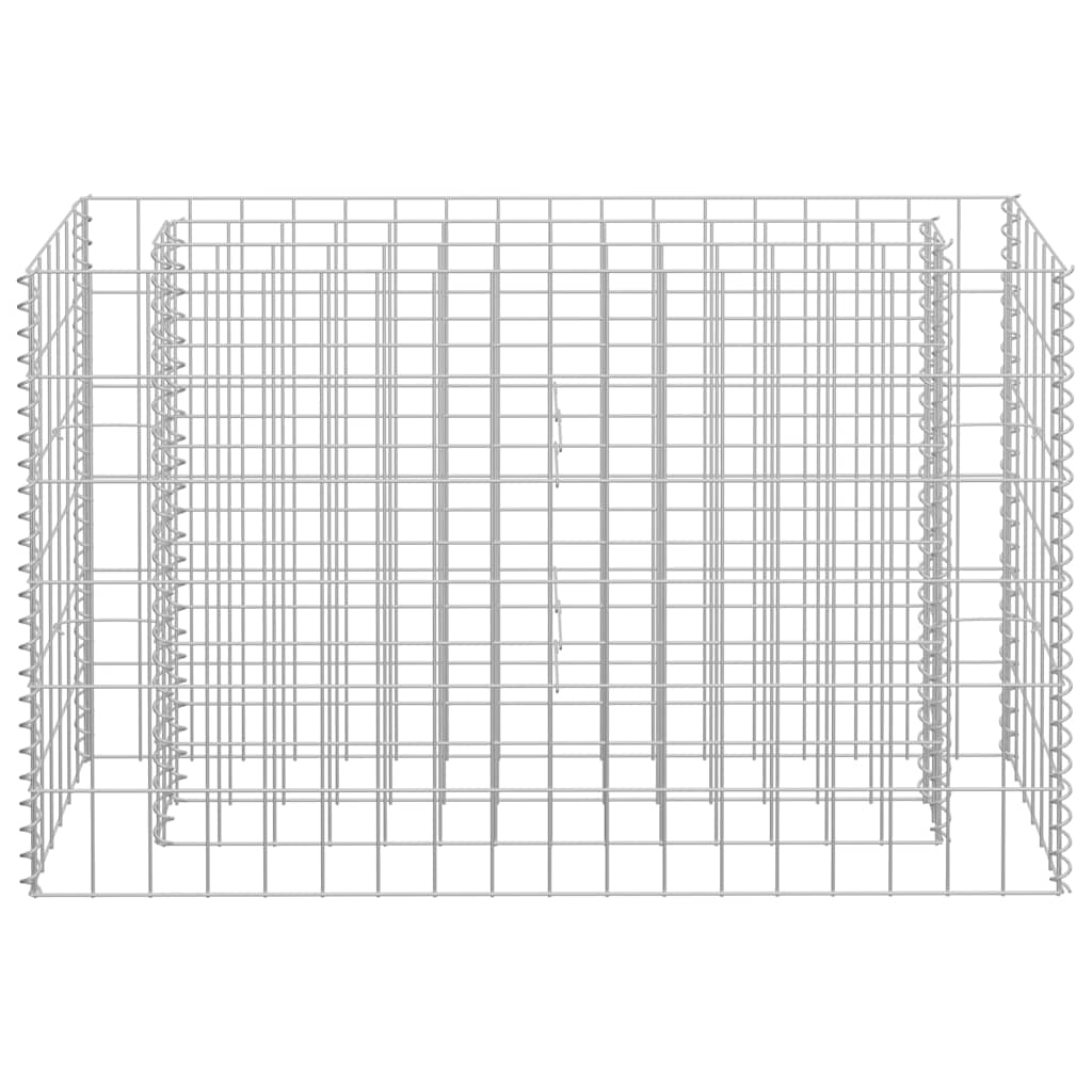 Gabionový vyvýšený záhon pozinkovaná ocel 90 x 30 x 60 cm