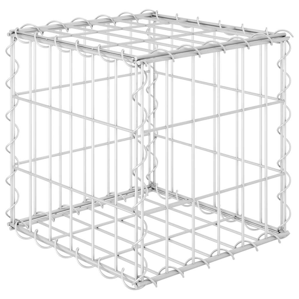 Gabionový vyvýšený záhon krychle ocelový drát 30 x 30 x 30 cm