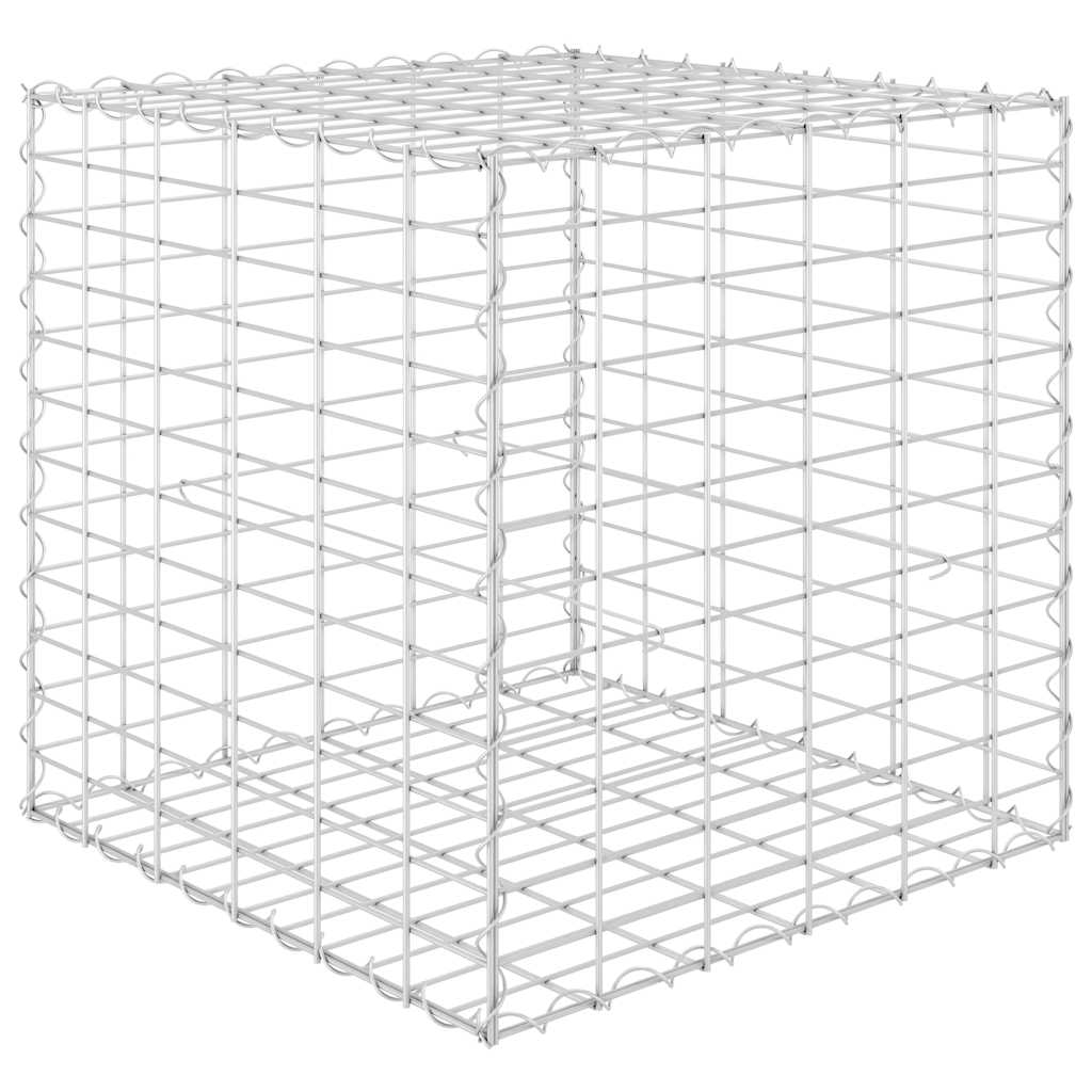 Gabionový vyvýšený záhon krychle ocelový drát 60 x 60 x 60 cm