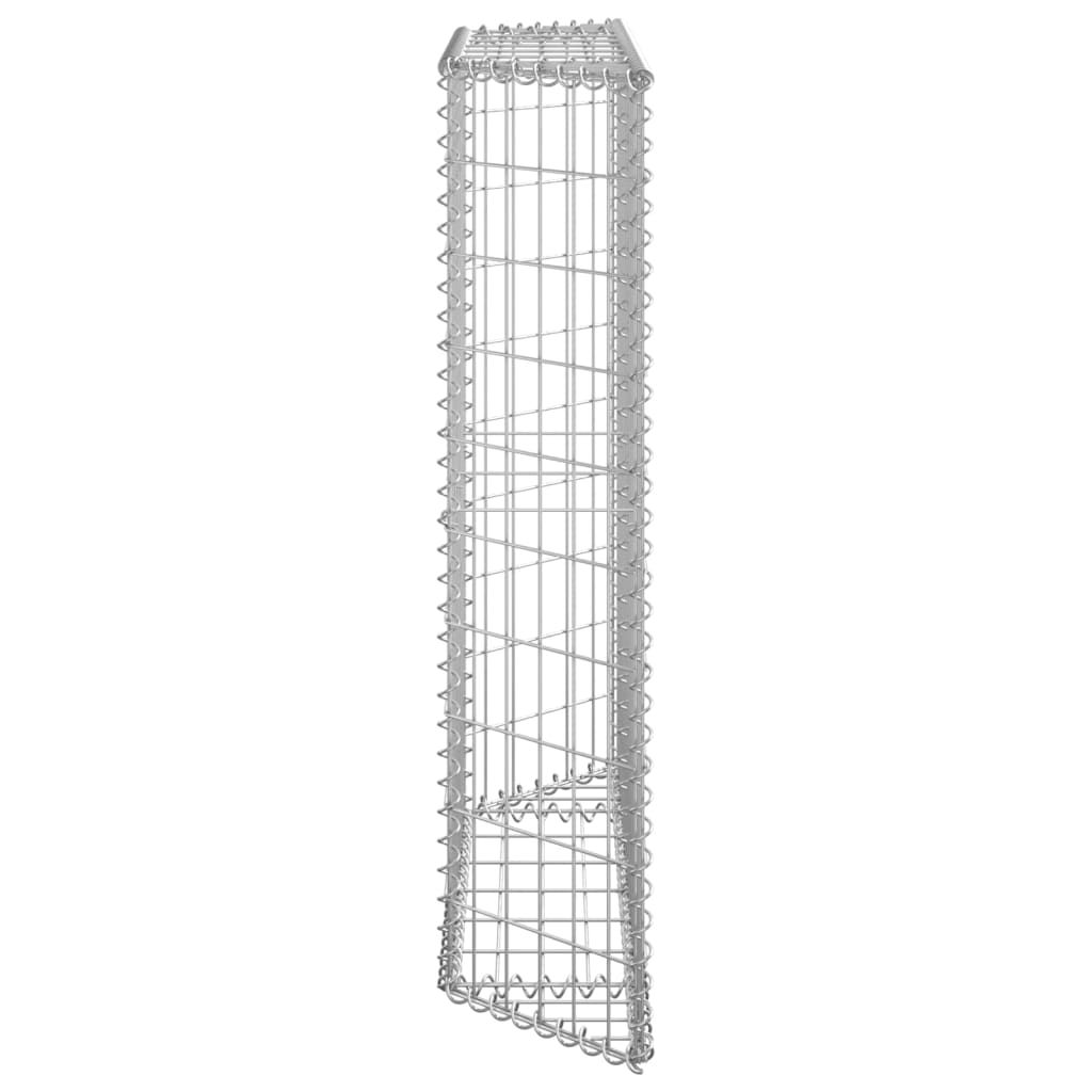 Gabionový vyvýšený záhon trapéz pozinkovaná ocel 100x20x100 cm