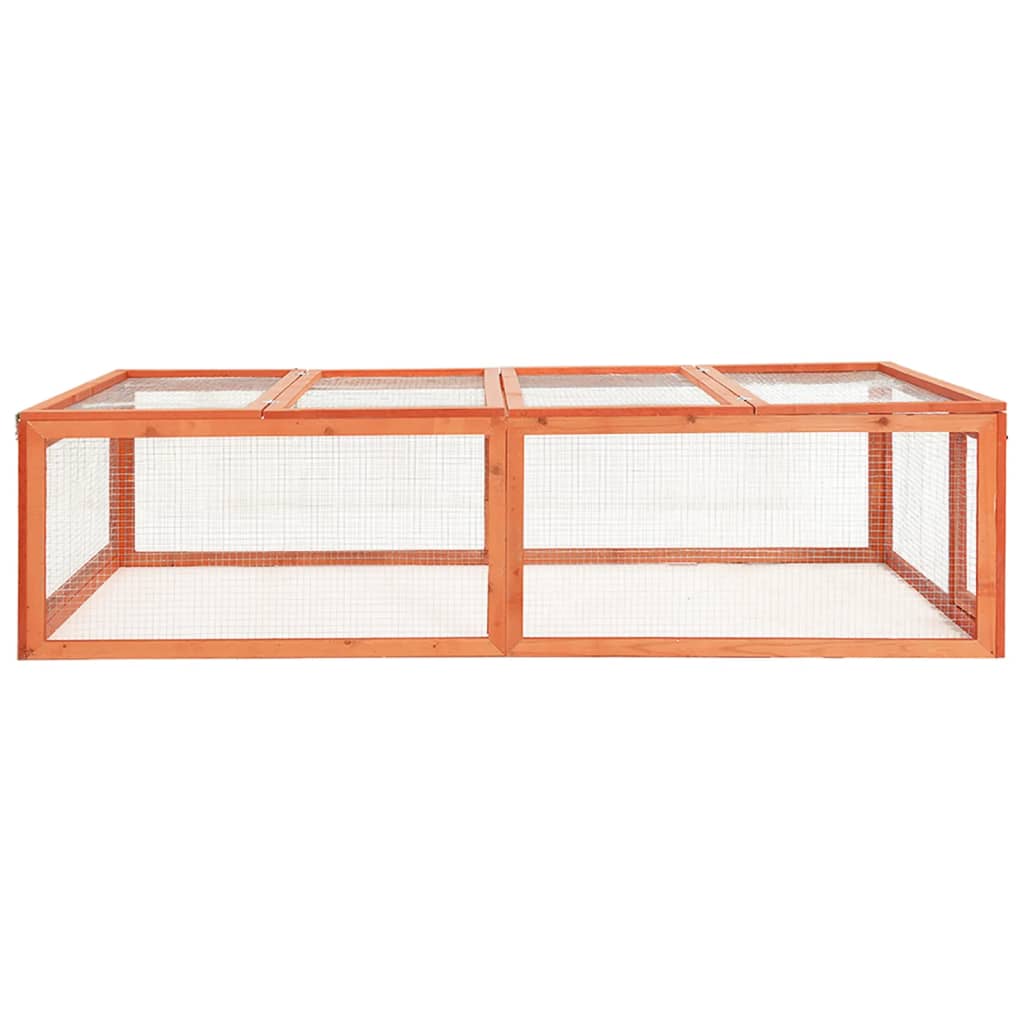 Králíkárna 183 x 90 x 46,5 cm masivní jedlové dřevo