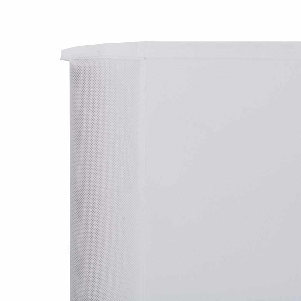 3dílná zástěna proti větru textil 400 x 80 cm pískově bílá