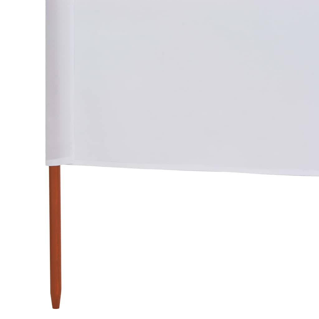 3dílná zástěna proti větru textil 400 x 80 cm pískově bílá