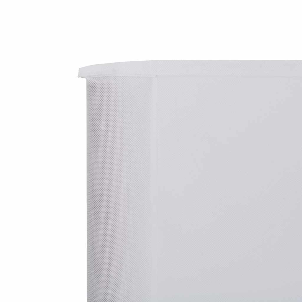 5dílná zástěna proti větru látková 600 x 80 cm pískově bílá