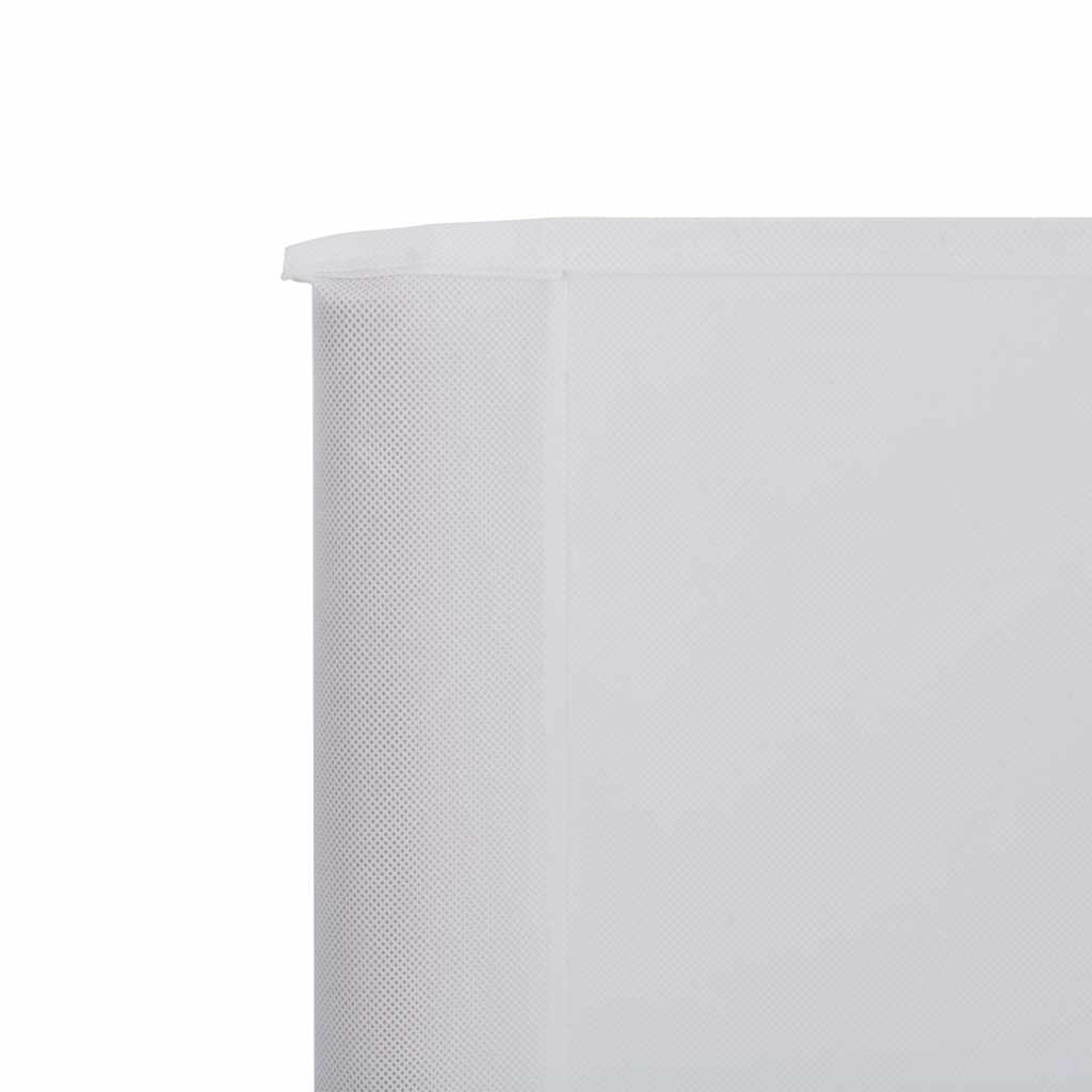 5dílná zástěna proti větru textil 600 x 120 cm pískově bílá