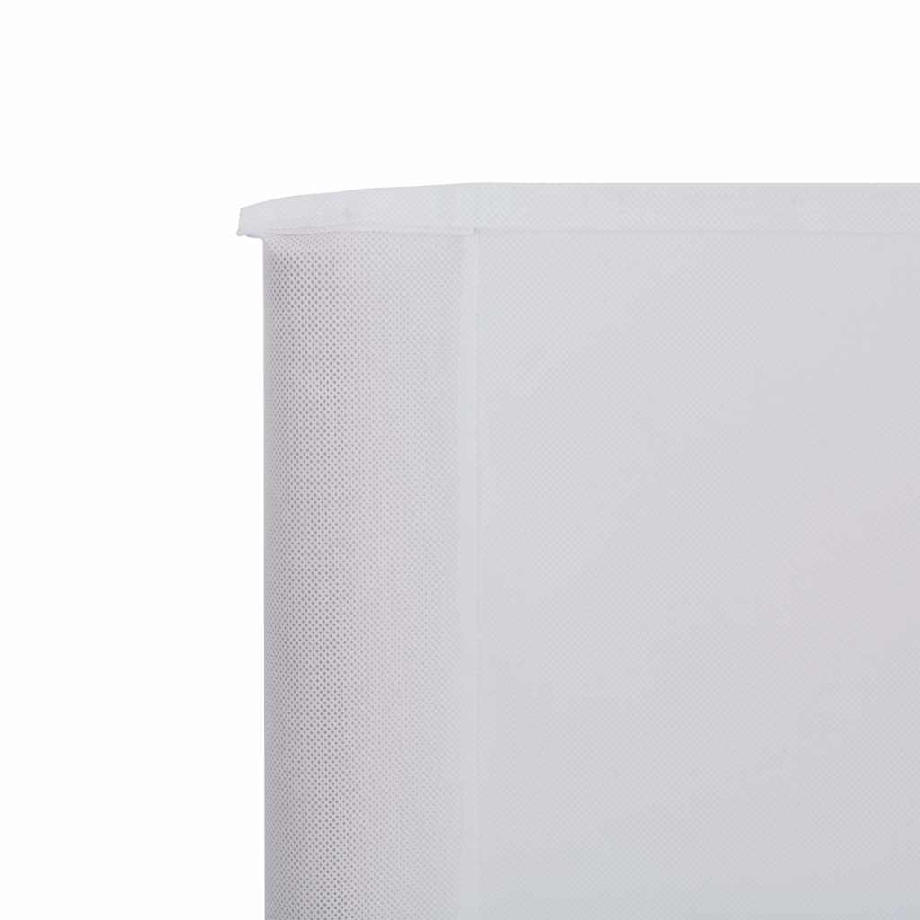 6dílná zástěna proti větru látková 800 x 120 cm pískově bílá