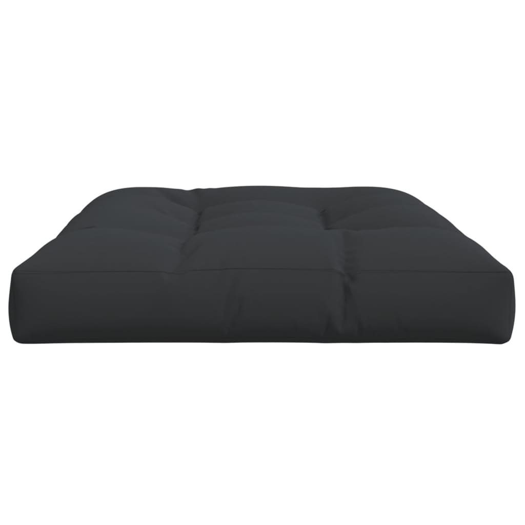 Poduška na palety černá 120 x 80 x 12 cm textil