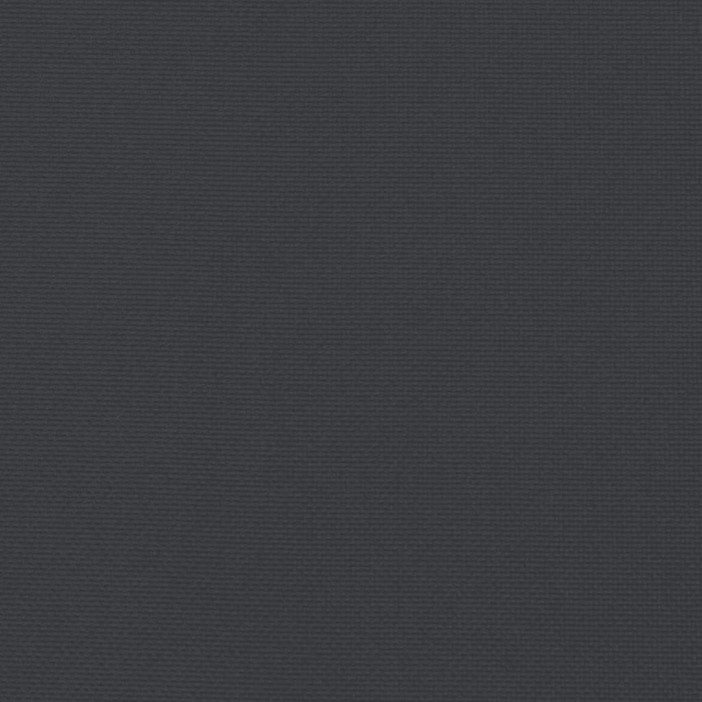 Poduška na palety černá 120 x 80 x 12 cm textil