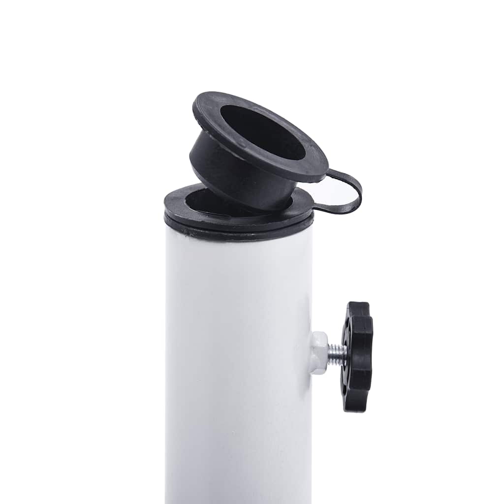 Stojan na slunečník bílý 12 kg 48 cm litina