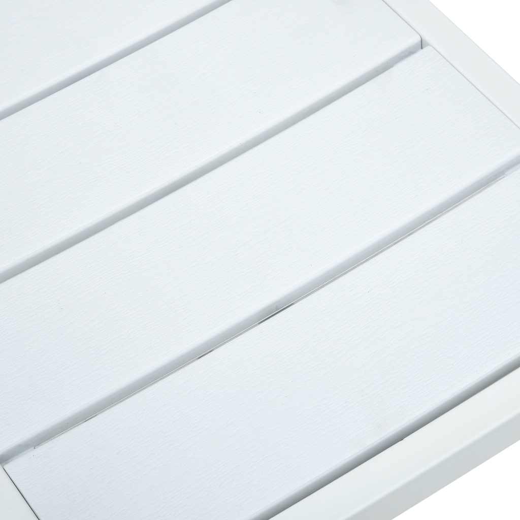 Zahradní židle 4 ks bílé HDPE dřevěný vzhled