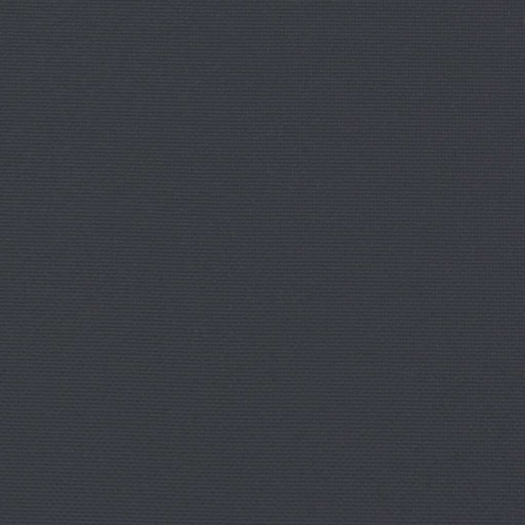 Podušky na židli vysoké opěradlo 4 ks černé 120x50x3 cm textil