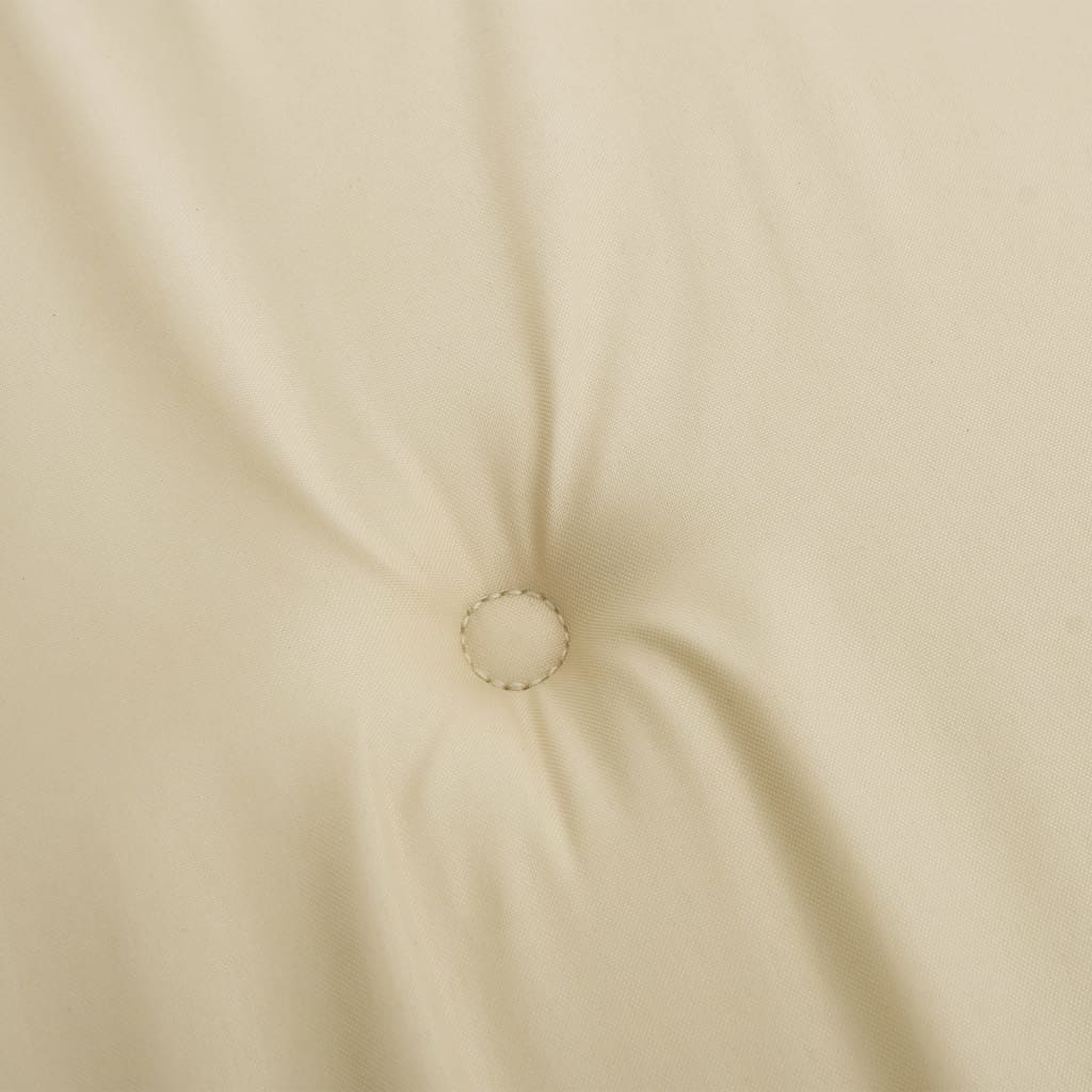 Podušky na židli vysoké opěradlo 2 ks béžové 120x50x3 cm textil