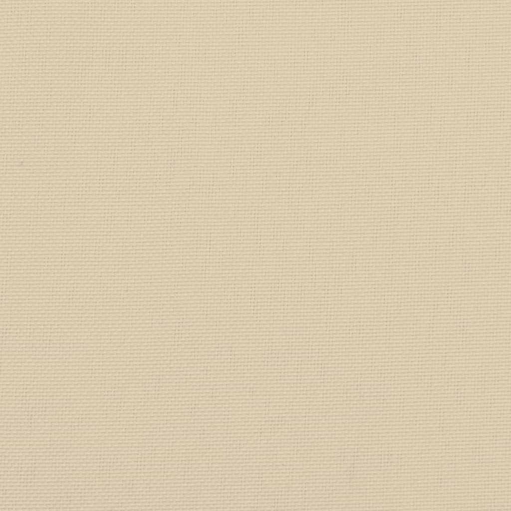 Podušky na židli vysoké opěradlo 2 ks béžové 120x50x3 cm textil