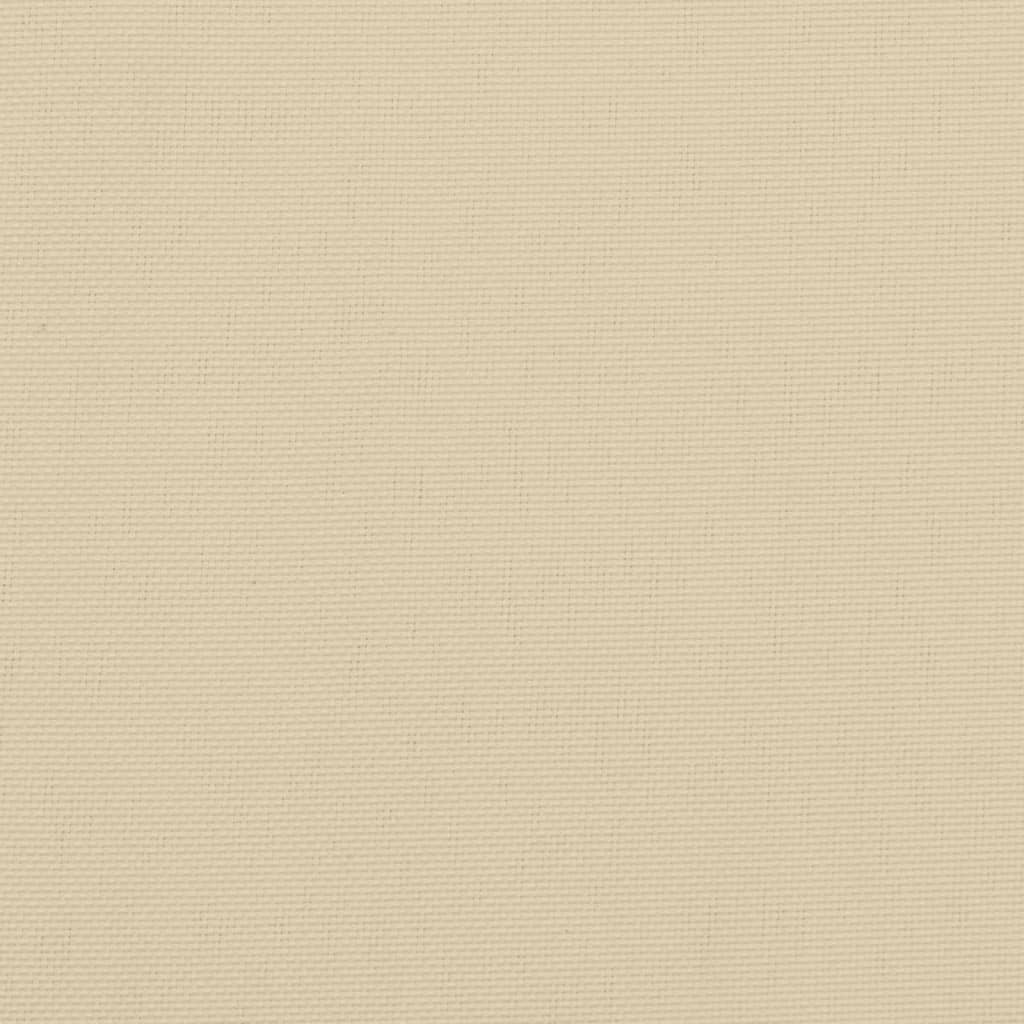 Podušky na židli nízké opěradlo 2 ks béžové 100x50x3 cm oxford