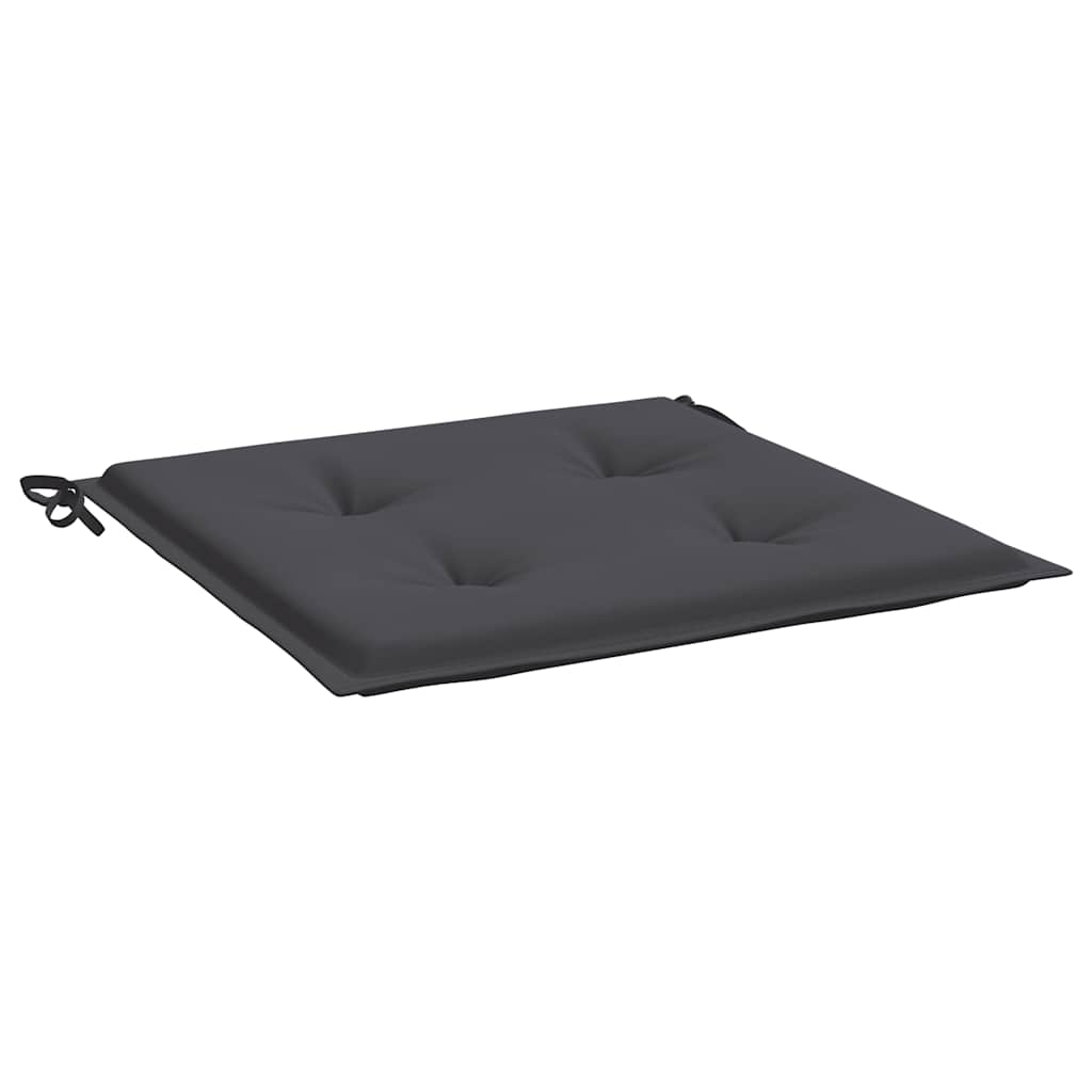 Podušky na zahradní židli 4 ks antracitové 40x40x4 cm oxford