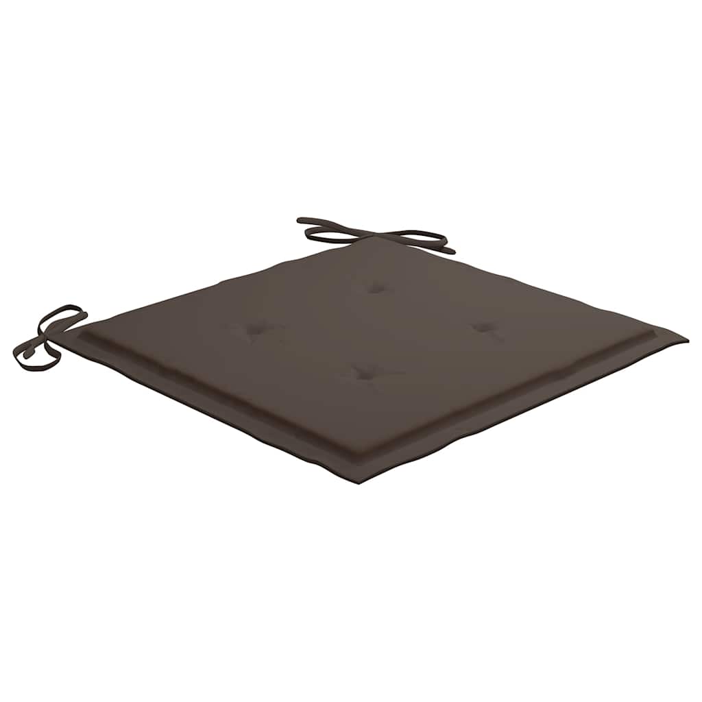 Podušky na zahradní židli 4 ks taupe 40x40x4 cm látka oxford