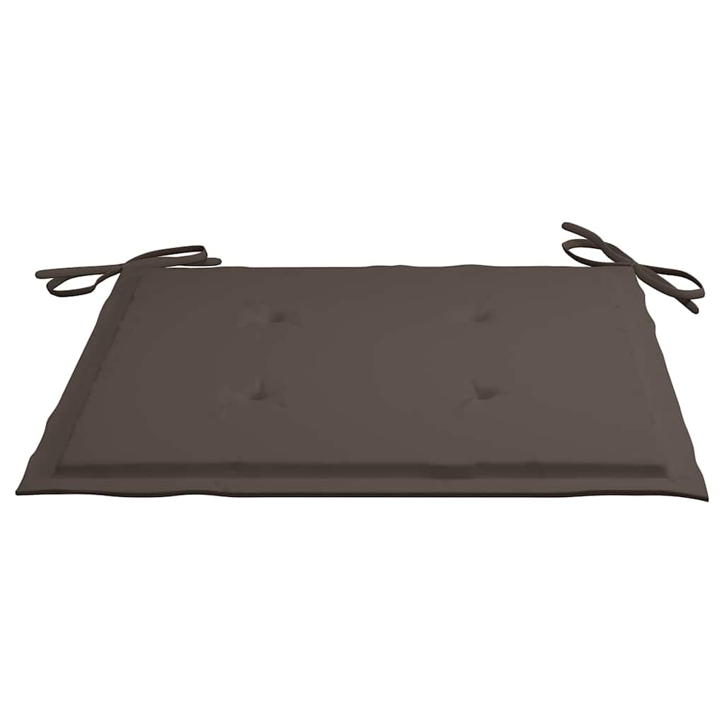 Podušky na zahradní židli 4 ks taupe 40x40x4 cm látka oxford