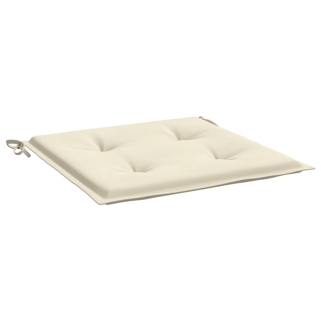Podušky na zahradní židli 2 ks krémové 50x50x3 cm látka oxford