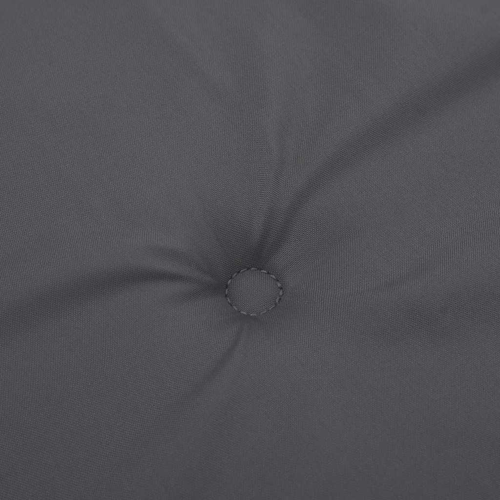 Podušky na zahradní židli 2 ks antracitové 50x50x4 cm oxford