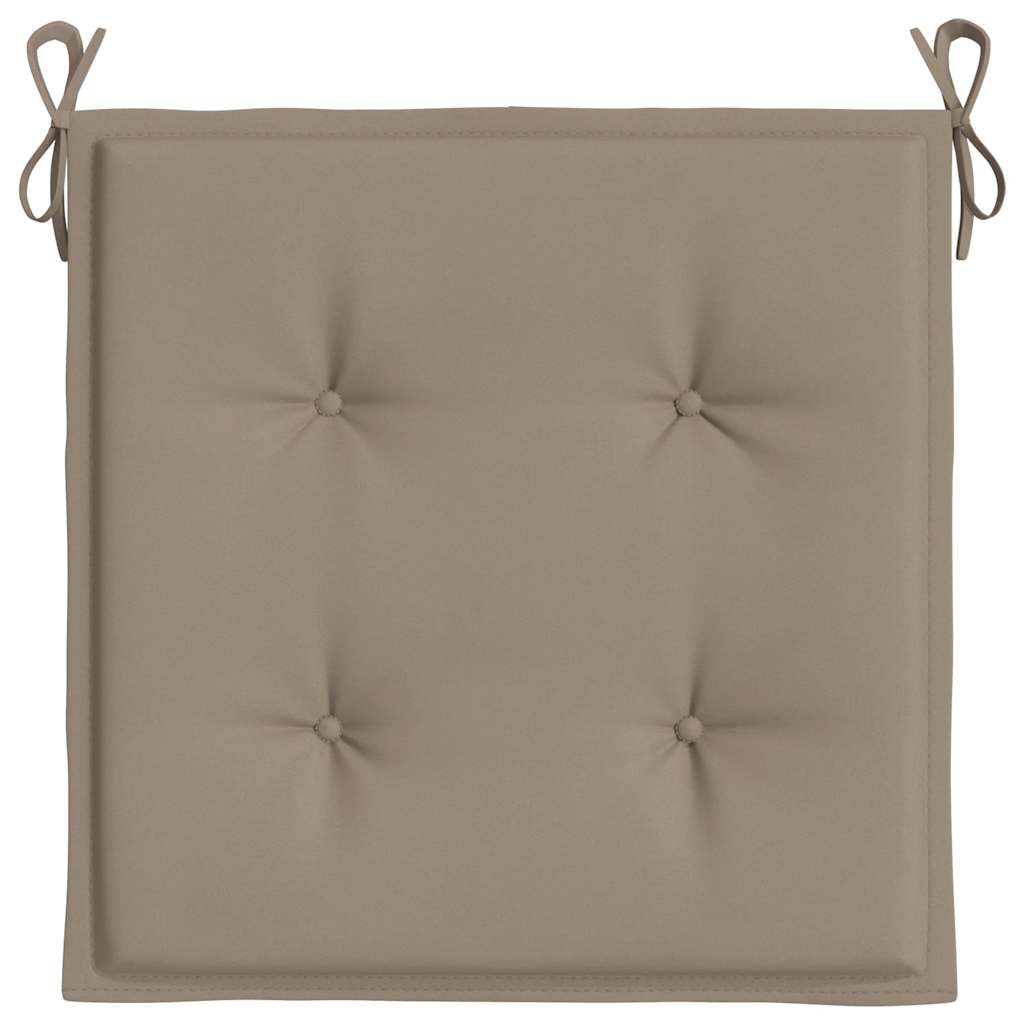 Podušky na zahradní židli 2 ks taupe 50x50x4 cm látka oxford