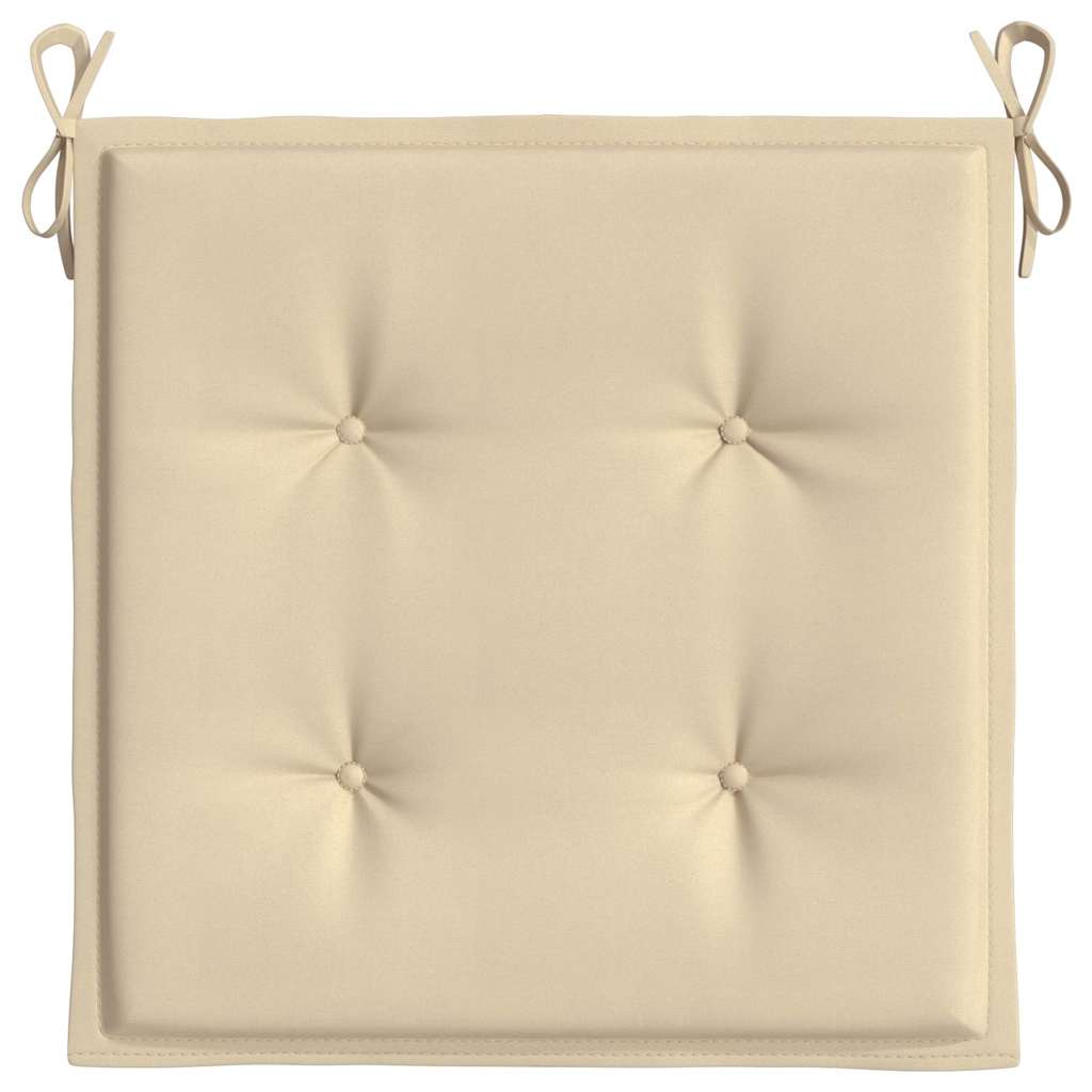 Podušky na zahradní židli 2 ks béžové 50x50x4 cm látka oxford