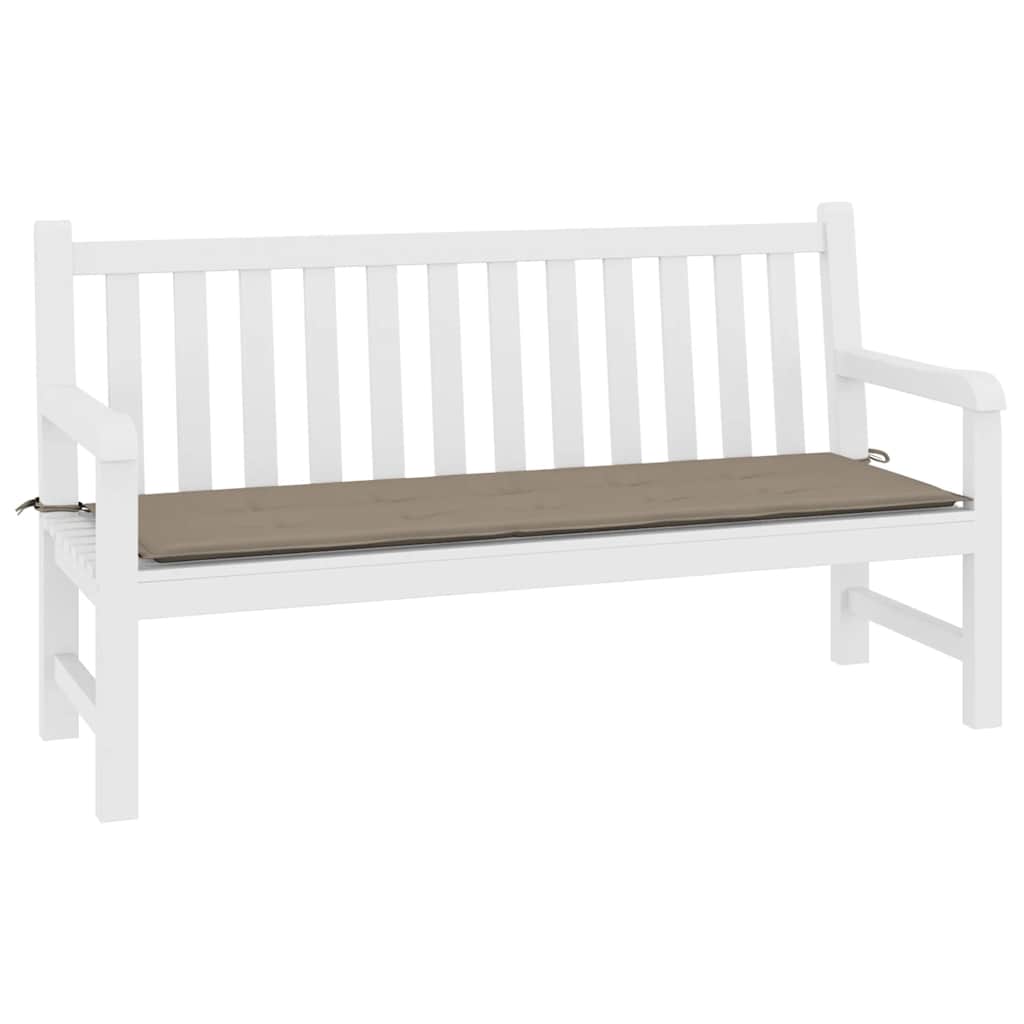 Poduška na zahradní lavici taupe 200x50x4 cm oxfordská látka
