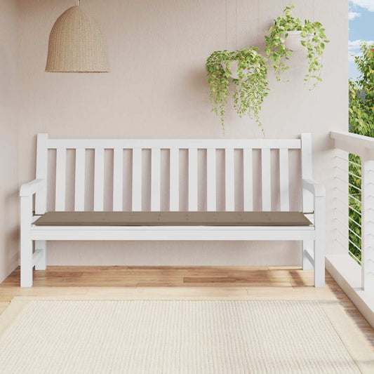 Poduška na zahradní lavici taupe 200x50x4 cm oxfordská látka