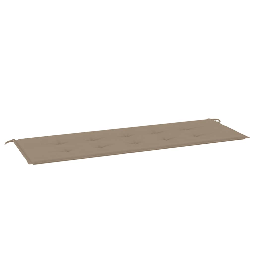 Poduška na zahradní lavici taupe 150x50x4 cm oxfordská látka