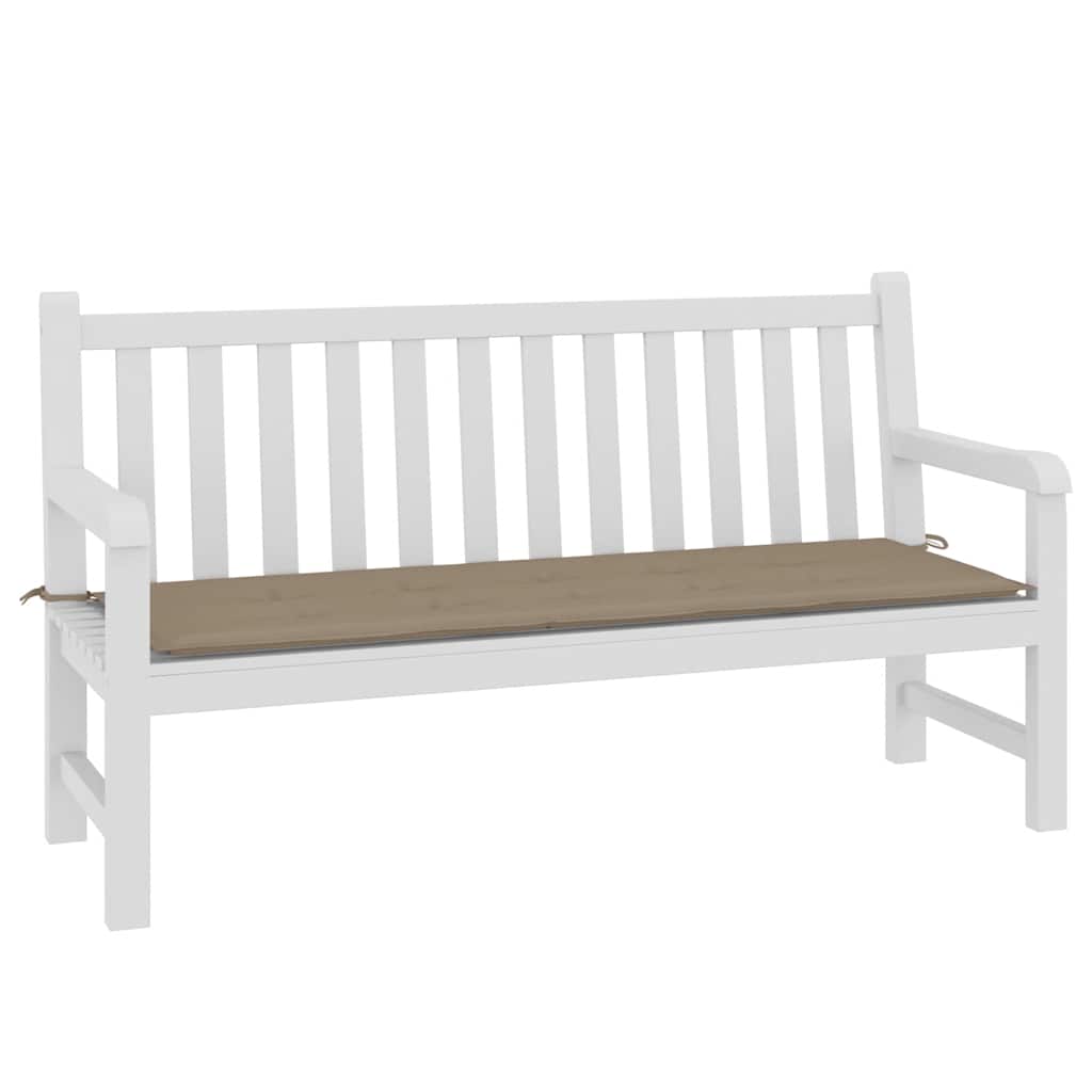 Poduška na zahradní lavici taupe 150x50x4 cm oxfordská látka