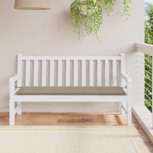 Poduška na zahradní lavici taupe 150x50x4 cm oxfordská látka