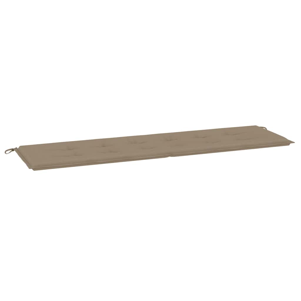 Poduška na zahradní lavici taupe 180x50x4 cm oxfordská látka