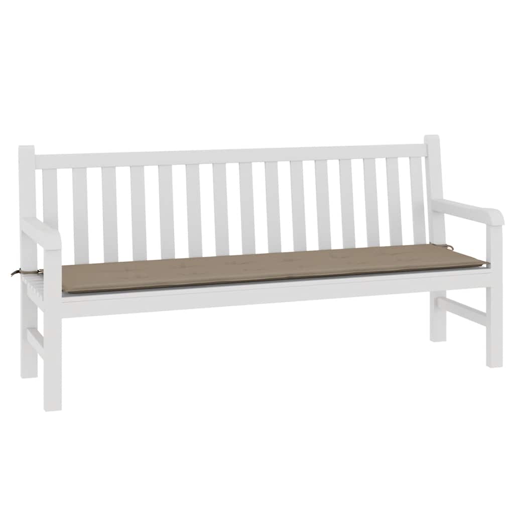 Poduška na zahradní lavici taupe 180x50x4 cm oxfordská látka