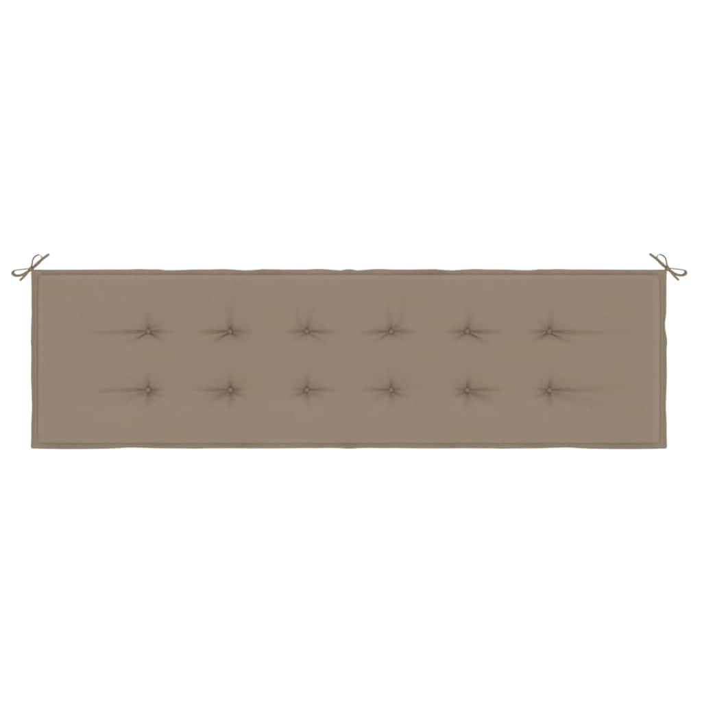 Poduška na zahradní lavici taupe 180x50x4 cm oxfordská látka