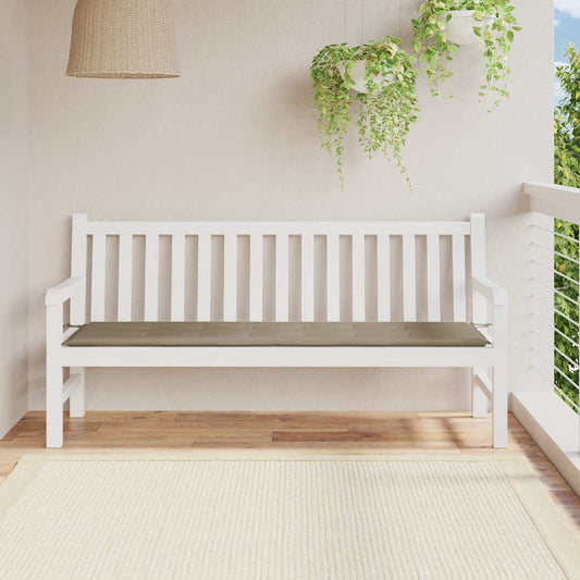 Poduška na zahradní lavici taupe 180x50x4 cm oxfordská látka
