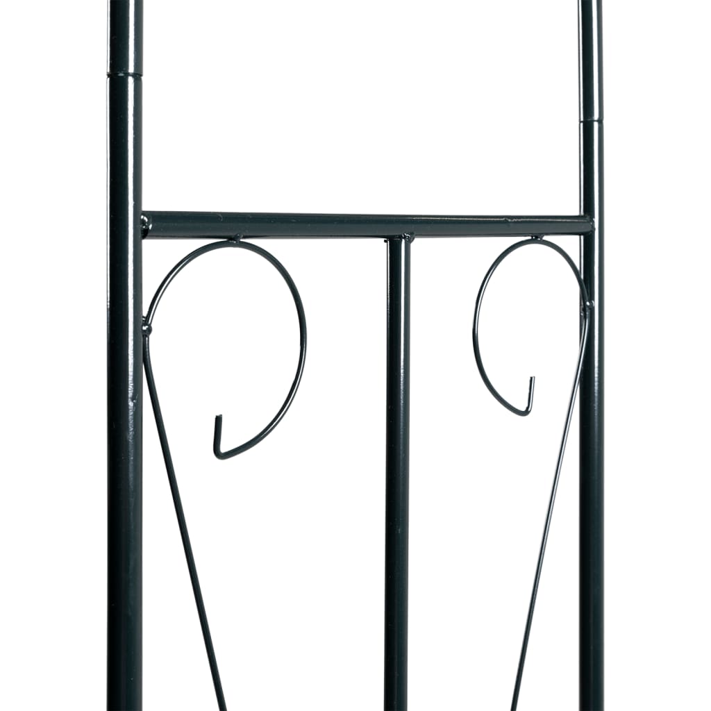 Zahradní oblouk tmavě zelený 142 x 37 x 275 cm železný
