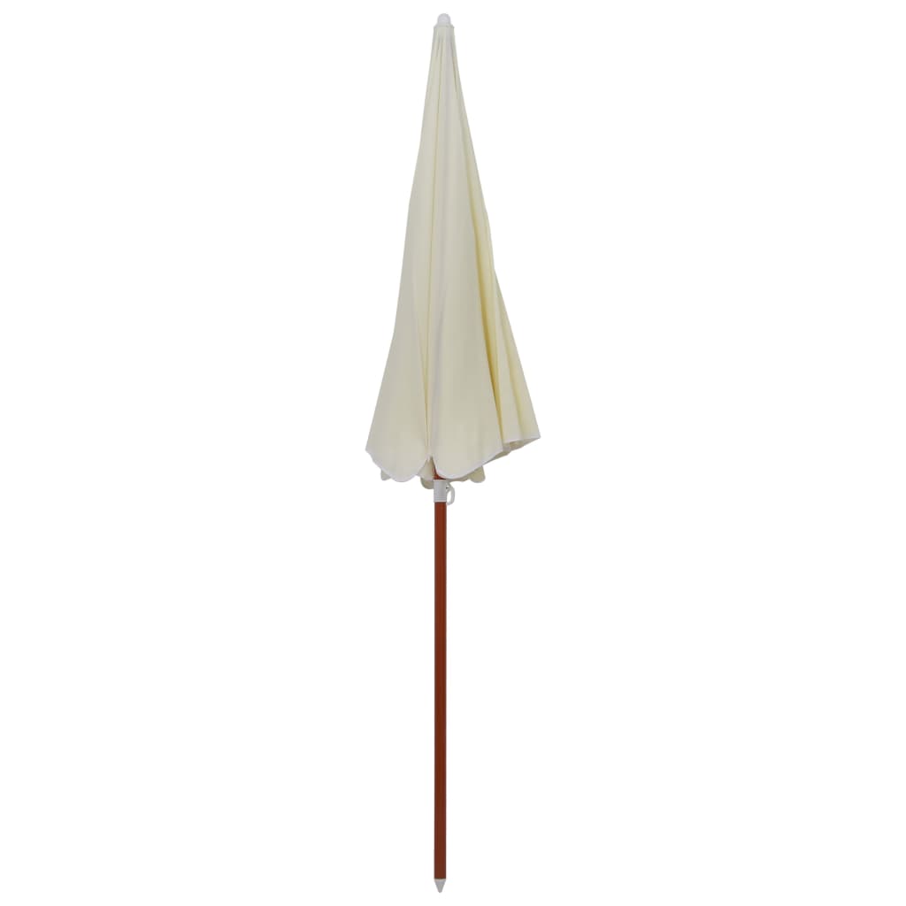 Zahradní slunečník s ocelovou tyčí 240 cm pískový