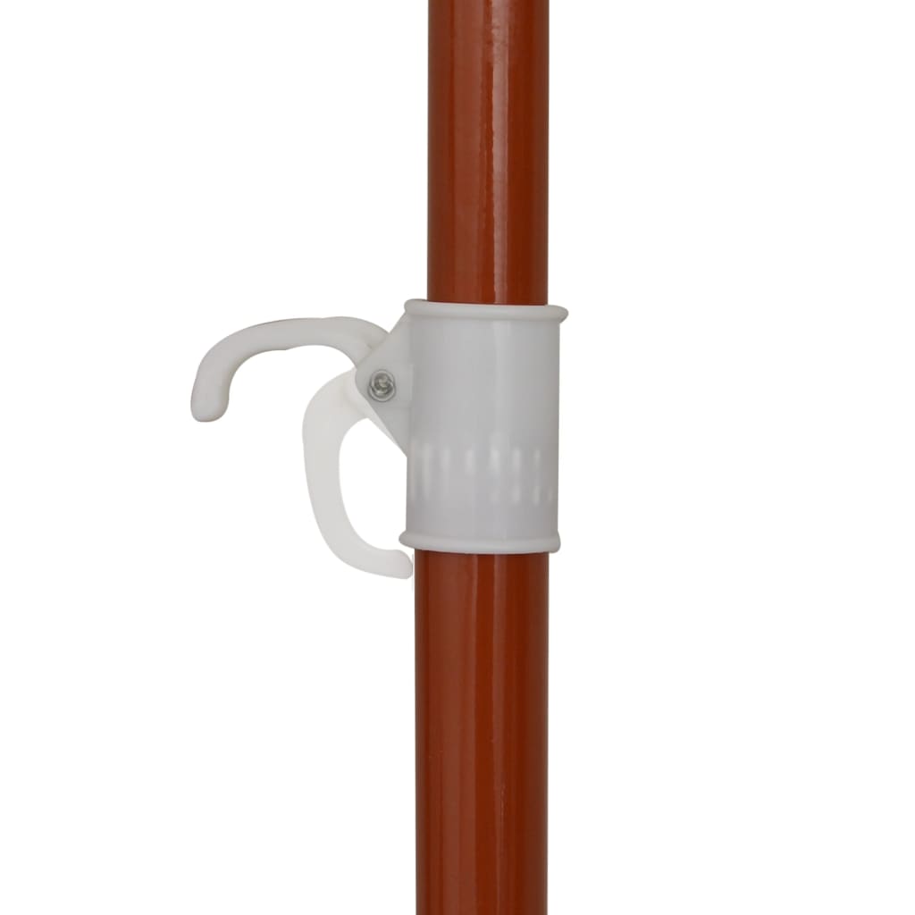 Zahradní slunečník s ocelovou tyčí 240 cm pískový