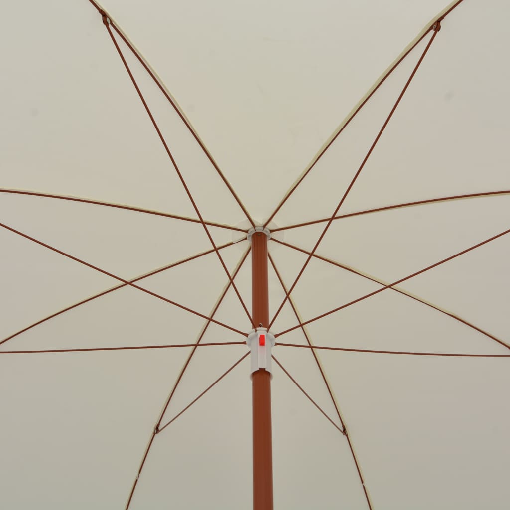 Zahradní slunečník s ocelovou tyčí 300 cm pískový