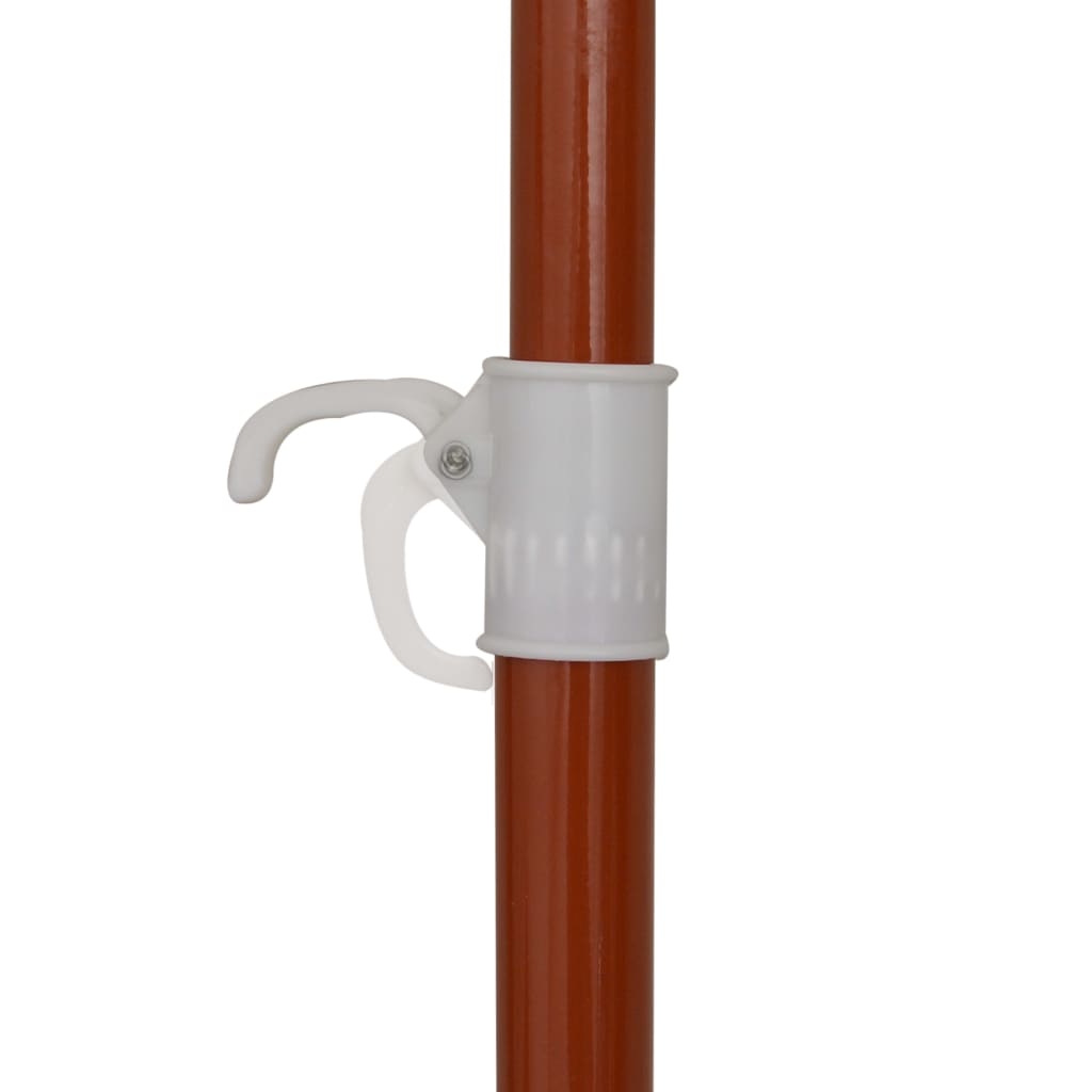 Zahradní slunečník s ocelovou tyčí 180 cm taupe